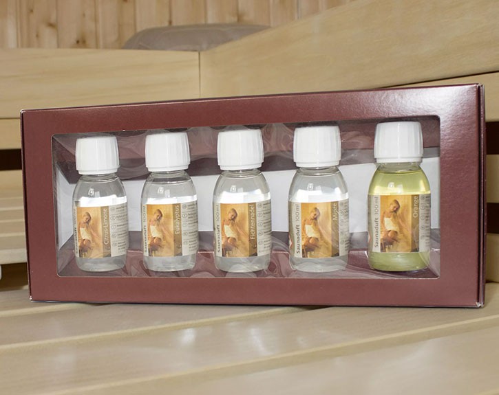 Karibu Set Sauna Aufgusskonzentrat Geschenkpaket (5 x 100ml)