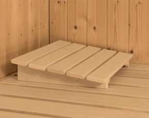 Karibu Innensauna Sahib 2 + Comfort-Ausstattung + 9kW Saunaofen + externe Steuerung - 38mm Blockbohlensauna - Ganzglastür graphit - Ecksauna