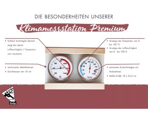 Karibu Klima-Messstation Premium - Thermometer & Hygrometer