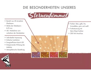 Karibu Leuchte Sternenhimmel LED Stimmungslicht - inkl. Funksteuerung