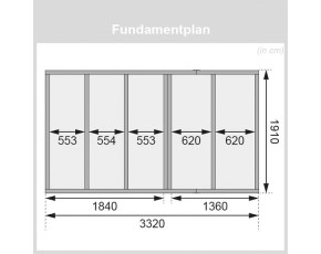 Karibu Gartensauna Skrollan 1 + Vorraum - 38mm Saunahaus - Pultdach - Milchglas Saunatür - natur