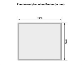 Karibu Holz-Gartenhaus Kandern 2 - 28mm Elementhaus - Pultdach - terragrau