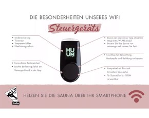 Karibu Sauna Steuergerät UKU Wifi inkl. App-Funktion